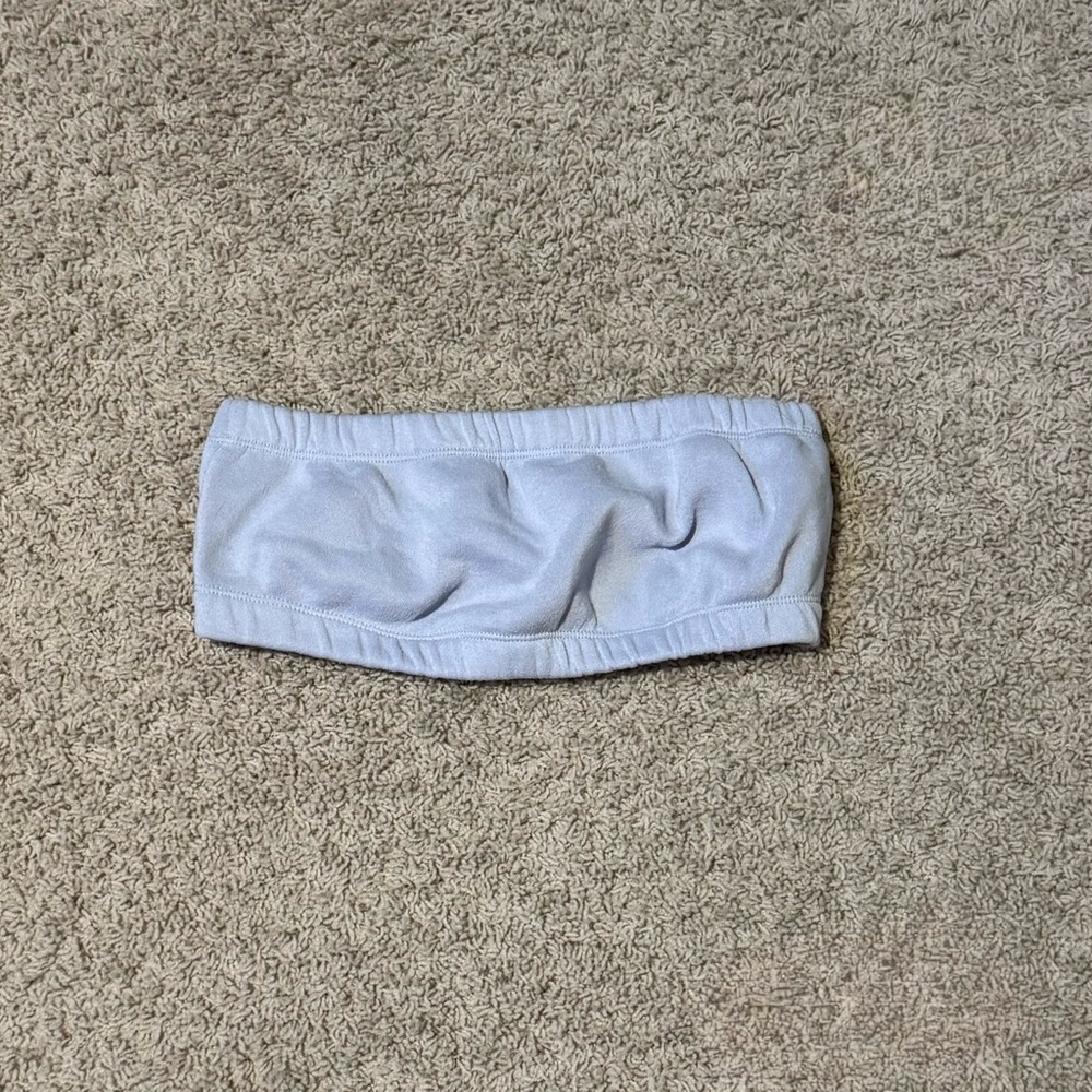 Pink Rose Junior Soft Gray Bandeau Top